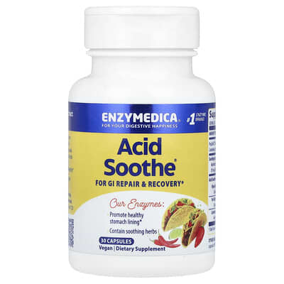 Enzymedica Acid Soothe, 30 капсул