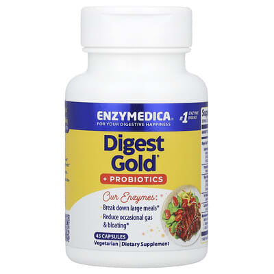 Digest Gold® + Probiotics, 45 капсул