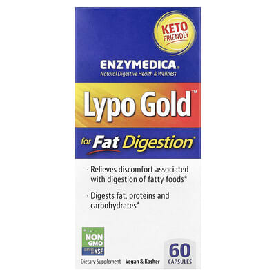 Lypo Gold™ для пищеварения жиров, 60 капсул