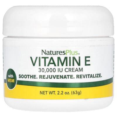 Vitamin E Cream With MSM, 2.2 oz (63 g)