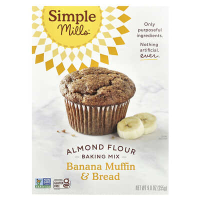 Almond Flour Baking Mix, Banana Muffin & Bread, 9 oz (255 g)