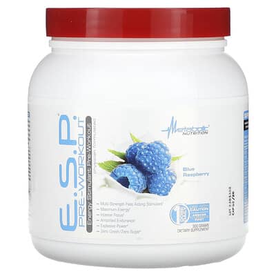ESP® Energy Stimulant Pre-Workout, Blue Raspberry, 300 g