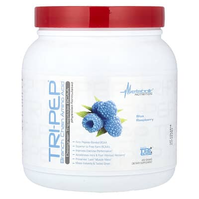 Аминокислоты Tri-Pep Blue Raspberry, 14.1 oz (400 g)