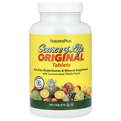 Мультивитаминная и минеральная добавка Source of Life®, Original Tablets, 180 шт.