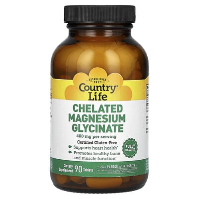 Chelated Magnesium Glycinate, 90 Tablets (133 mg per Tablet)