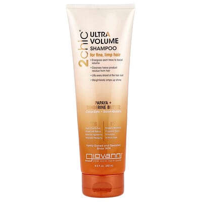 2chic®, шампунь Ultra Volume для тонких волос, Papaya + Tangerine Butter, 8.5 fl oz (250 ml)