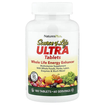 Source Of Life®, Ultra Whole Life Energy Enhancer, 180 таблеток