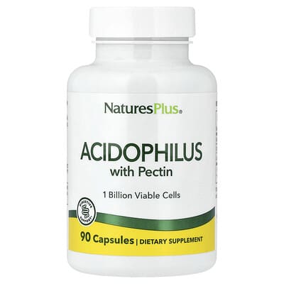 NaturesPlus Acidophilus с пектином, 90 капсул