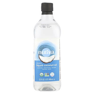 Organic Liquid Coconut Oil, 32 fl oz (946 ml)