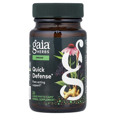 Gaia Herbs Quick Defense® 20 жидких фито-капсул