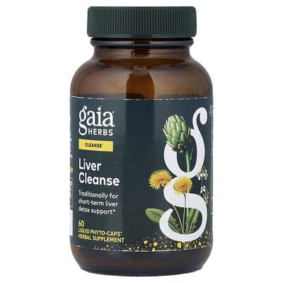 Очищение печени Gaia Herbs, 60 жидких фитокапсул
