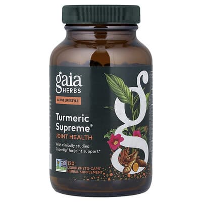 Комплекс для здоровья суставов Turmeric Supreme®, 120 Liquid Phyto-Caps® Gaia Herbs