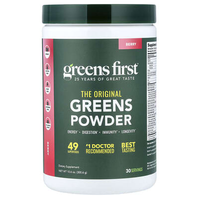 Зеленый порошок Greens Powder Berry 10.6 oz (300.6 g)