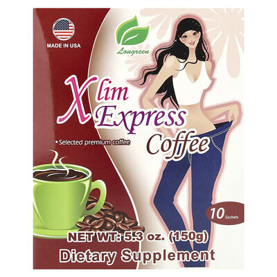 Xlim Express кофе, 10 саше, 5.3 oz (150 g)