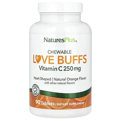 Chewable Love Buffs, Vitamin C, Natural Orange, 90 Tablets