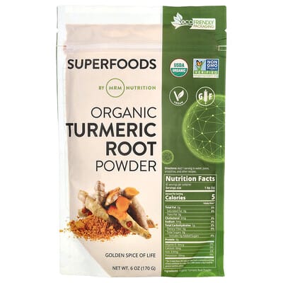 Порошок корня куркумы Organic, 6 oz (170 g)
