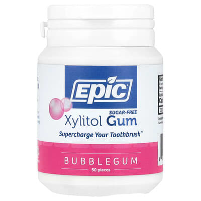 Жевательная резинка с ксилитолом, без сахара, Bubblegum, 50 штук