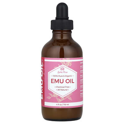 100% Pure & Organic Emu Oil, 4 fl oz (118 ml)