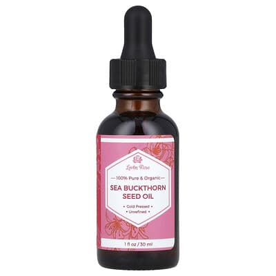 100% Pure & Organic, Sea Buckthorn Seed Oil, 1 fl oz (30 ml)