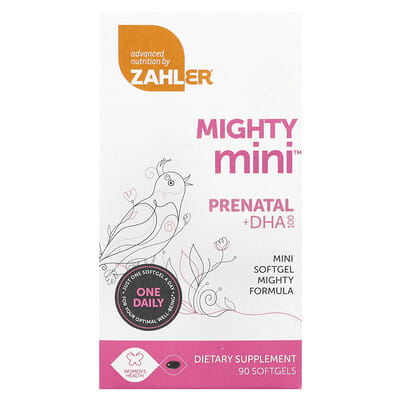 Mighty Mini™ Prenatal + DHA, 90 мягких капсул