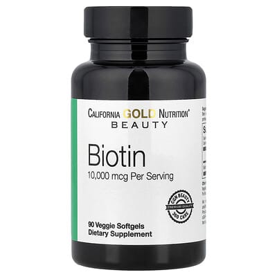 Biotin, 10,000 mcg, 90 Veggie Softgels