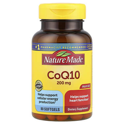 CoQ10, 200 mg, 80 мягких капсул