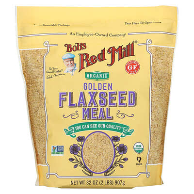 Organic Golden Flaxseed Meal, 32 oz (907 g)