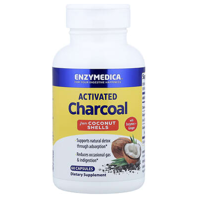 Enzymedica Активированный уголь, 60 капсул