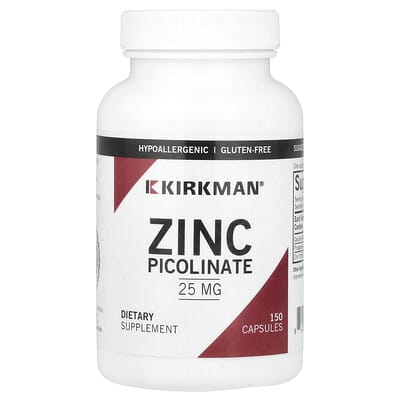 Пиколинат цинка, 25 mg, 150 капсул