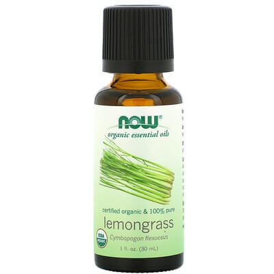 Органические эфирные масла, Lemongrass, 1 fl oz (30 ml)