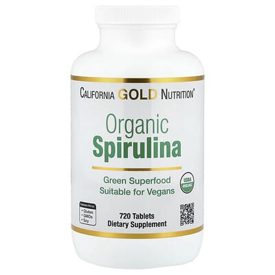 Organic Spirulina, 720 Tablets