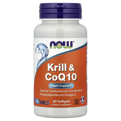 Krill & CoQ10, 60 мягких капсул