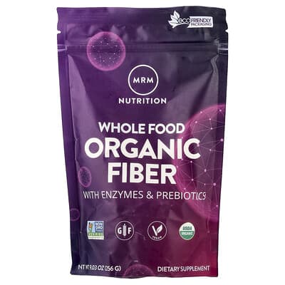 Whole Food, органическая клетчатка с ферментами и пребиотиками, 9.03 oz (256 g)