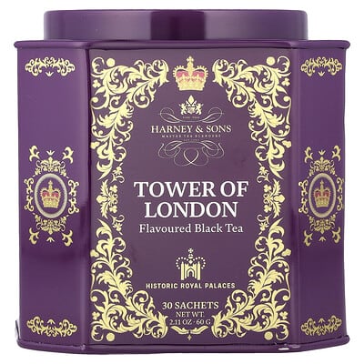 Черный чай Tower of London, 30 пакетиков, 2.11 oz (60 g)