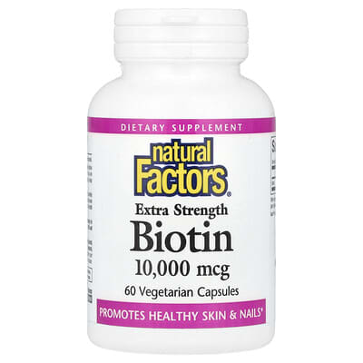 Biotin, 10,000 mcg, 60 Vegetarian Capsules