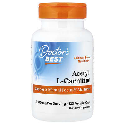Acetyl-L-Carnitine, 120 Veggie Caps (500 mg per Cap)