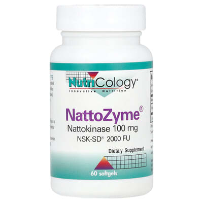 Nutricology Nattokinase, 100 mg, 60 мягких капсул