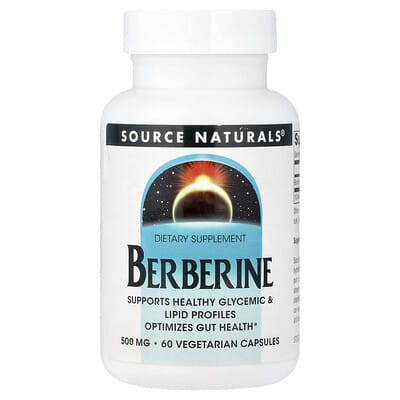 Source Naturals берберин, 500 mg, 60 вегетарианских капсул