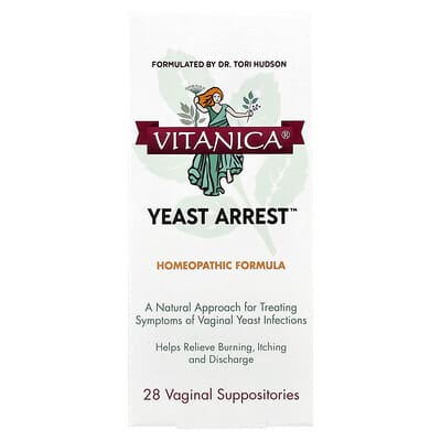 Yeast Arrest™, вагинальные суппозитории, 28 шт