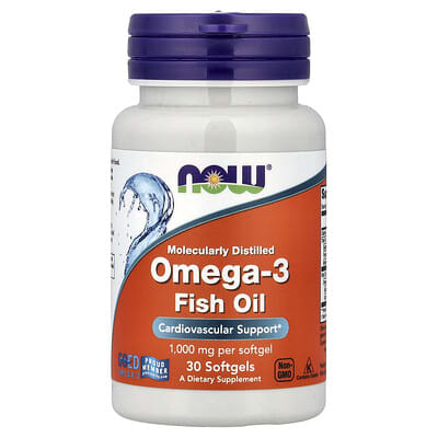 Рыбий жир Omega-3, 30 мягких капсул (1 g в капсуле)