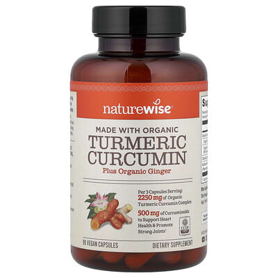 Organic Turmeric Curcumin, 90 Vegan Capsules
