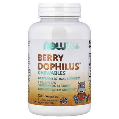 Детский Berry Dophilus™ жевательные таблетки, 120 жевательных таблеток