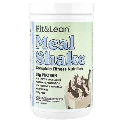 Fit & Lean коктейль для питания, шоколадный милкшейк, 1 lb (450 g)