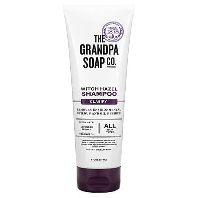 Witch Hazel Shampoo, Clarify, All Hair Types, 8 fl oz (237 ml)