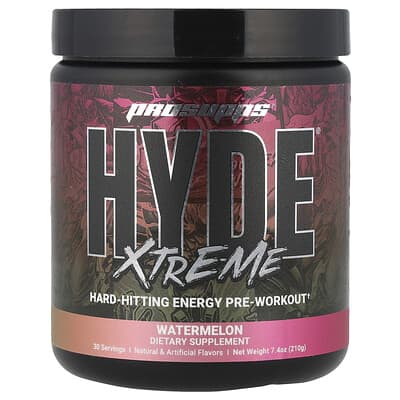 Предтренировочный комплекс Hyde Xtreme®, Арбуз, 7.4 oz (210 g)