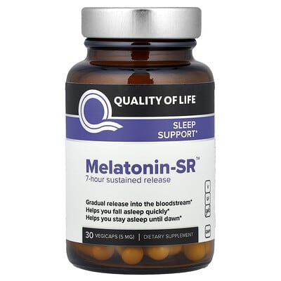 Melatonin-SR™, 5 mg, 30 вегетарианских капсул