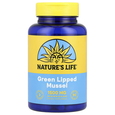 Зеленая мидия Nature's Life, 90 капсул (500 mg на капсулу)