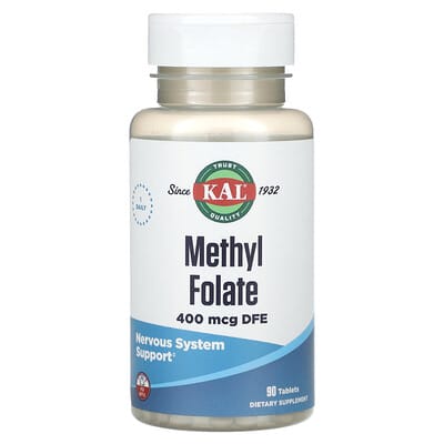 Метилфолат KAL, 400 mcg DFE, 90 таблеток