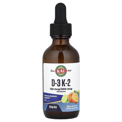 D-3 K-2 Drop, Citrus, 2 fl oz (59 ml)