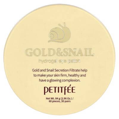 Gold & Snail гидрогелевые патчи для глаз, 60 шт